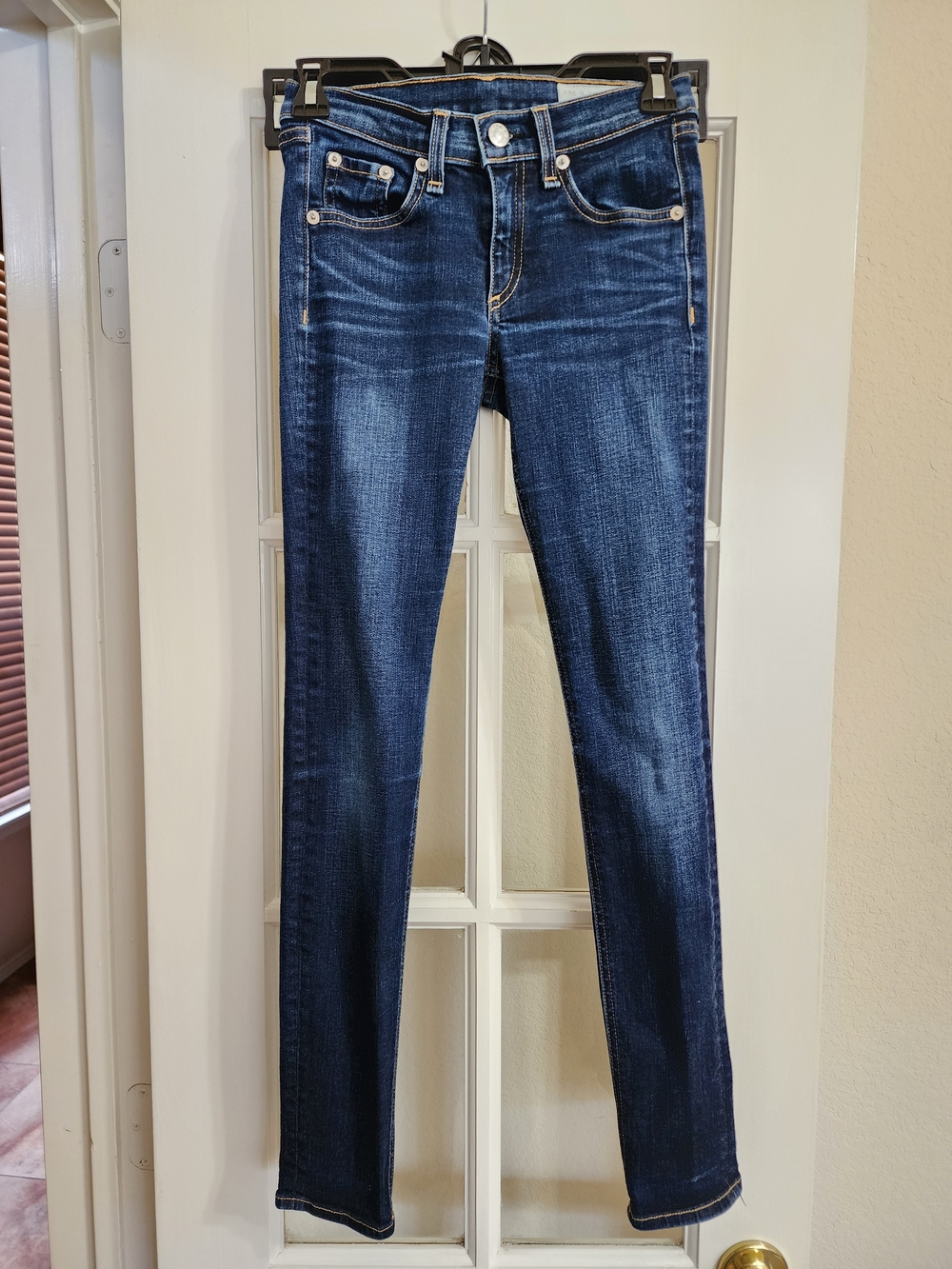 Rag & Bone Kensington Skinny Jeans Size 25 Dark Wash W1502K520